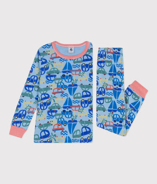 Children's Car Print Cotton Pyjamas