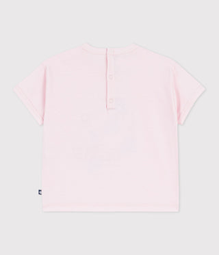 Babies' Short-Sleeved Patterned Cotton T-Shirt