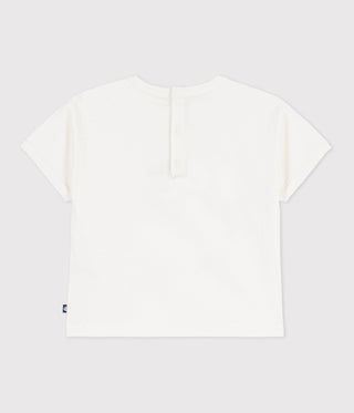 Babies' Short-Sleeved Patterned Cotton T-Shirt