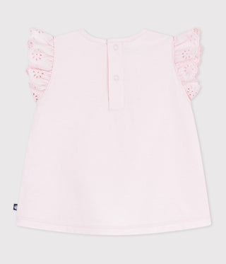 Babies' Short-Sleeved Patterned Cotton T-Shirt