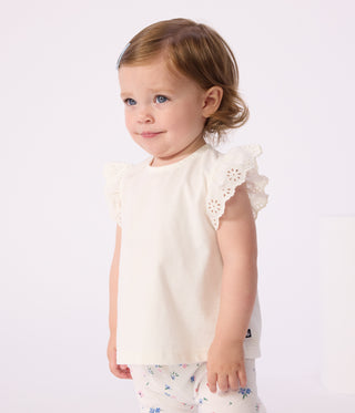 Babies' Short-Sleeved Patterned Cotton T-Shirt