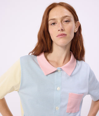 Women's Striped Cotton Button-Front Pyjama Shorts