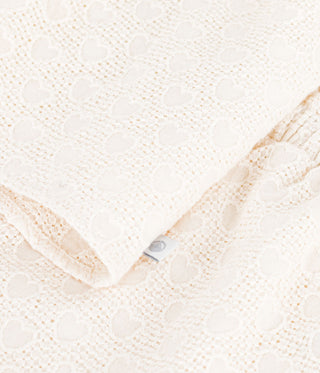 Babies' 2-Piece Outfit in Broderie Anglaise, Hearts Design