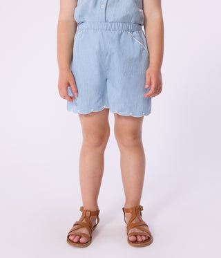 Girls' Plain Cotton Shorts