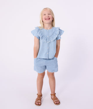 Girls' Plain Cotton Shorts