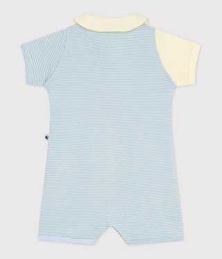 Babies' Short Cotton Playsuit with a Collar
