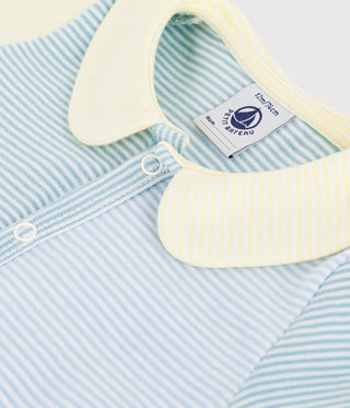 Babies' Short Cotton Playsuit with a Collar