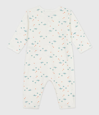 Babies' Footless Turtle Print Cotton Pyjama Suit