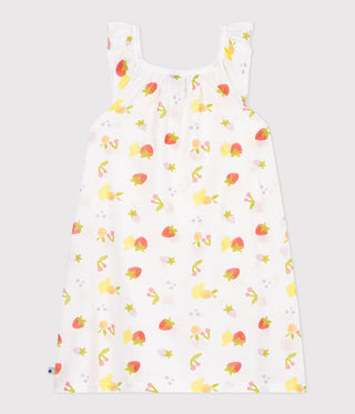Girls' Fruit Print Cotton Nightdress