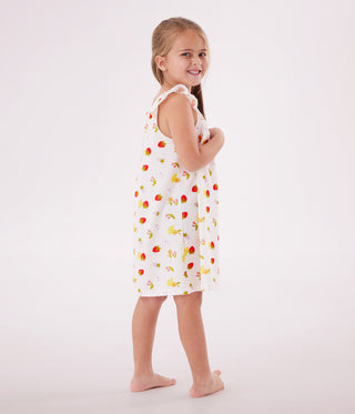 Girls' Fruit Print Cotton Nightdress