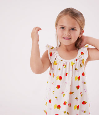 Girls' Fruit Print Cotton Nightdress