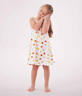 Girls' Fruit Print Cotton Nightdress