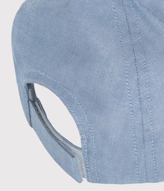 Babies' Petit Bateau Cap in Light-Coloured Denim