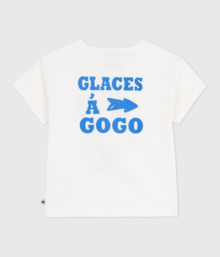 Babies' Short-Sleeved Cotton T-Shirt with A Dog Motif
