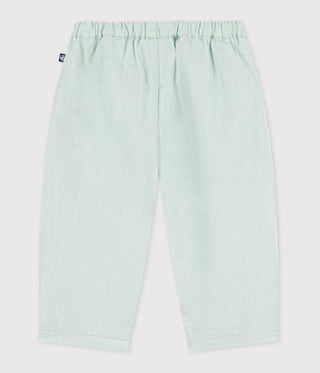 Babies' Plain Cotton/Linen Trousers