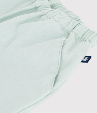 Babies' Plain Cotton/Linen Trousers