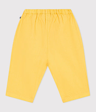 Babies' Plain Cotton/Linen Trousers