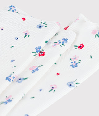 Babies' Floral Print Cotton Leggings