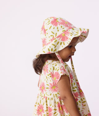 Babies' Short-Sleeved Printed Cotton Dress