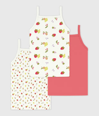 Girls' Fruit Print Tank Tops - 3-Pack