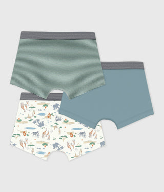 Boy's Savanna Print Cotton Boxers - 3-Pack