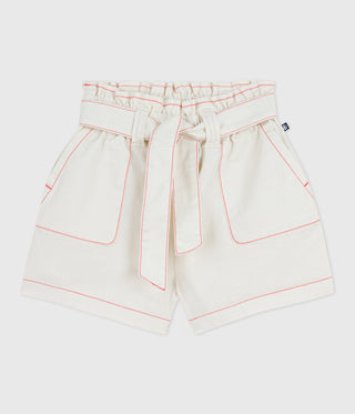 Girls' Plain Cotton Shorts