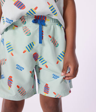 Boy's Printed Swim Shorts