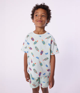 Boy's Printed Swim Shorts