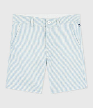 Children's Stripy Cotton Bermuda Shorts