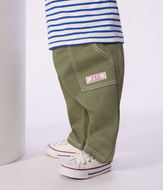 Babies' Plain Coloured Denim Trousers