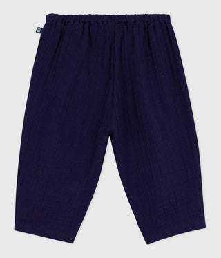 Babies' Plain Cotton Trousers