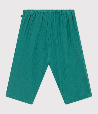 Babies' Plain Cotton Trousers