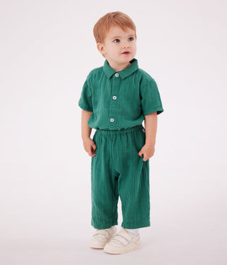 Babies' Plain Cotton Trousers