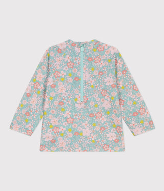 Babies' Flower Print Uv Protection T-Shirt