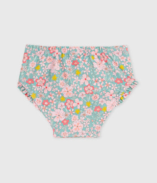 Babies' Ruffled Floral Print Swim Pants