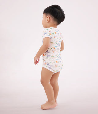 Babies' Short Sleeved Printed Cotton Bodysuits - 5-Pack