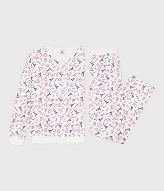 Women's Paris Print Cotton Pyjamas