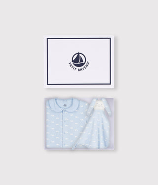 Babies' Whale Print Jumpsuit and Comforter Gift Set