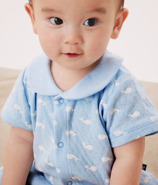 Babies' Whale Print Jumpsuit and Comforter Gift Set