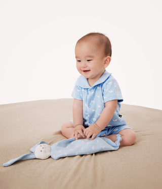 Babies' Whale Print Jumpsuit and Comforter Gift Set