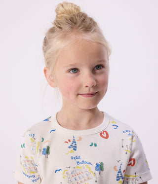 Children's Short-Sleeved Opera Printed Cotton Pyjamas