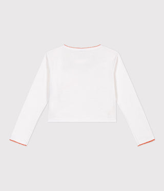 Girls' Opera Themed Plain Cotton Wrapover Cardigan