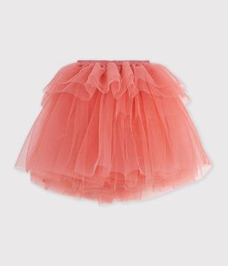 Girls' Opera Themed Midi-Length Skirt in Plain Tulle