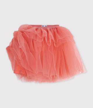 Girls' Opera Themed Midi-Length Skirt in Plain Tulle