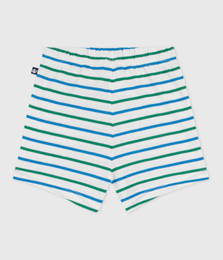 Babies Stripy Cotton Shorts in Two Colours