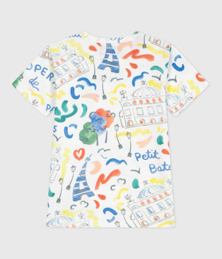 Children's Opera Themed Short-Sleeved Cotton T-Shirt