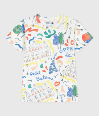 Children's Opera Themed Short-Sleeved Cotton T-Shirt
