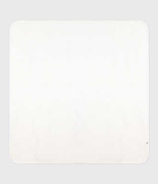 Lightweight Baby Blanket in Openwork Cotton, Plain, Heart