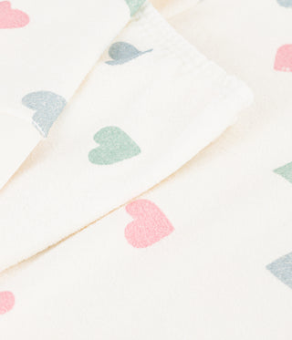 Girls' Cotton Terry Pyjamas with Hearts