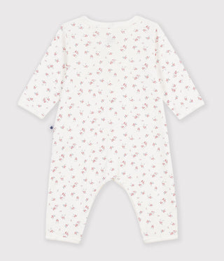 Babies' Cotton Flower Print Footless Pyjama Suit